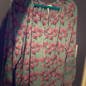 Floral print Lauren Conrad blouse